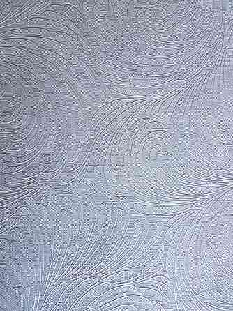 Шпалери метрові вінілові на флізелін Grandeco Poem геометрія абстракція мазки віяло білі молочні сріблясті Київ