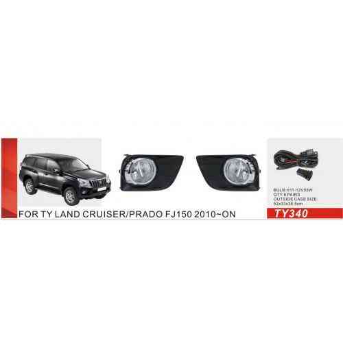 Дополнительные фары Toyota Prado FJ150 2010-2013 TY-340 H11 12V55W с электропроводкой Харьков
