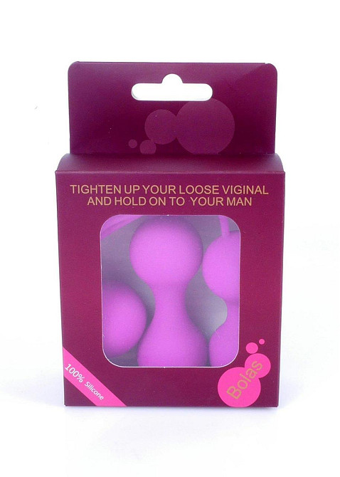 Набір вагінальних кульок - Silicone Kegal Balls Set Purple Sex Aura Київ - фото 5