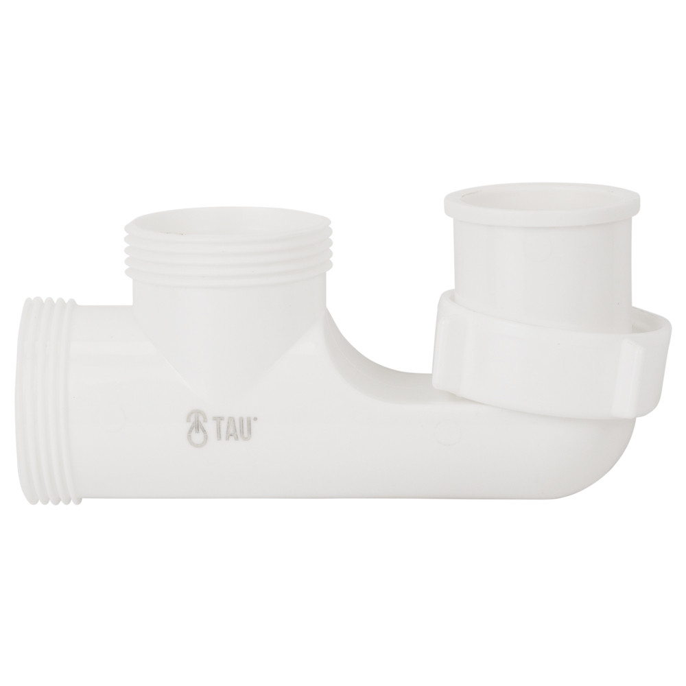 TAU Сифон для ванны с пробкой на цепочке и гибким отводом Ø40/50мм TAU (9843620) Киев - изображение 7