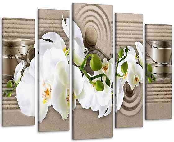 Модульная картина Орхидея Абстракция Art-205_5 Киев