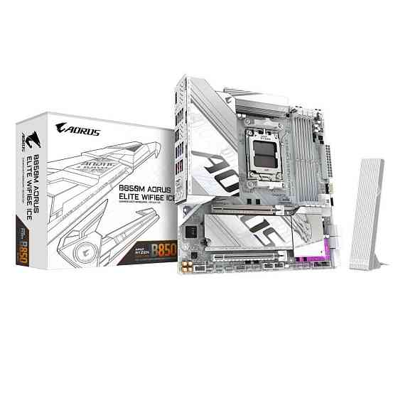 Материнська плата Gigabyte B850M Aorus Elite WiFi6E Ice Socket AM5 ( ATX ) Харків