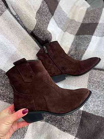 Edan Instruments Черевики жіночі EDAN 1K шоколадні (зима, замша натуральна) (5696) 37 Коломыя