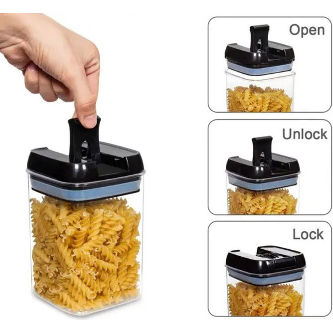 Набір контейнерів для їжі FOOD Storage Container Set на клямках із ущільнювачем із CX-372 7 предметів Київ - фото 8