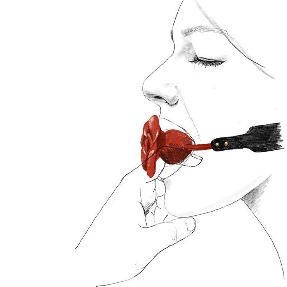 Роскошный кляп в виде розы Zalo - Rose Ball Gag, двойное использование Sex Aura Киев - изображение 5