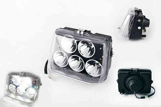 Фара прямокутна безкорпусна (кріплення 165mm, багатобарвне підсвічування, косе оргскло) Мукачево