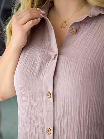 Літня муслінова сукня-сорочка "Erika" | Норма і батал Київ