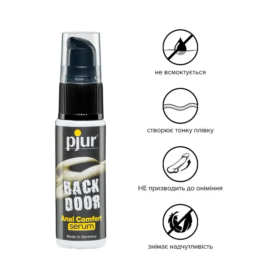 Розслаблювальний анальний гель pjur backdoor Serum 20 мл, створює плівку, висококонцентрований Львів - фото 2