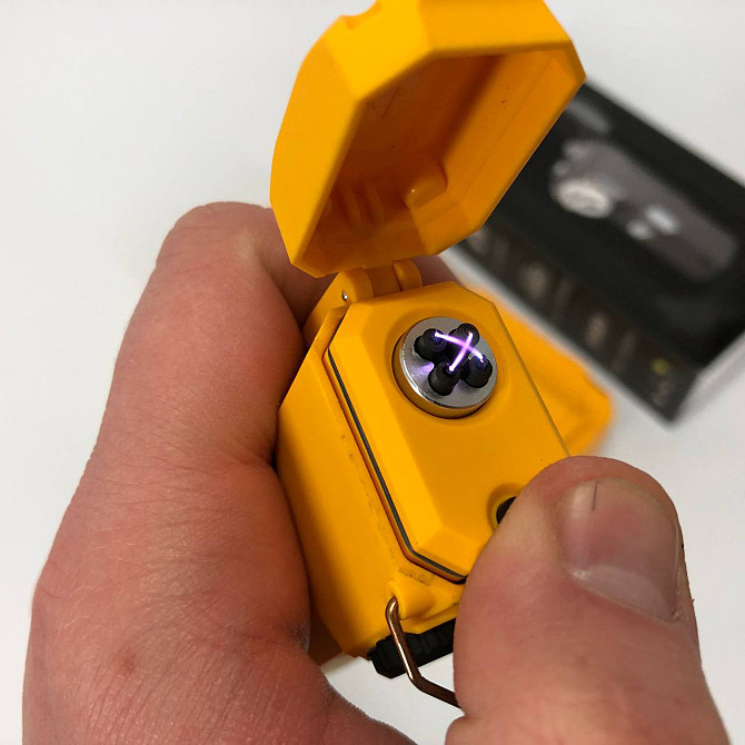 Стильна запальничка в подарунок D51-COB, Електроімпульсна usb запальничка з заряджанням KV-701 від usb Київ - фото 9