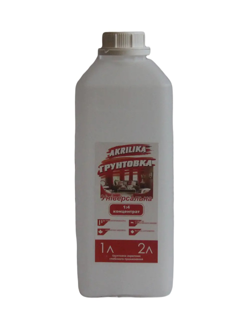 Грун-концентрат 1:4 1л Акриліка Харків - фото 1