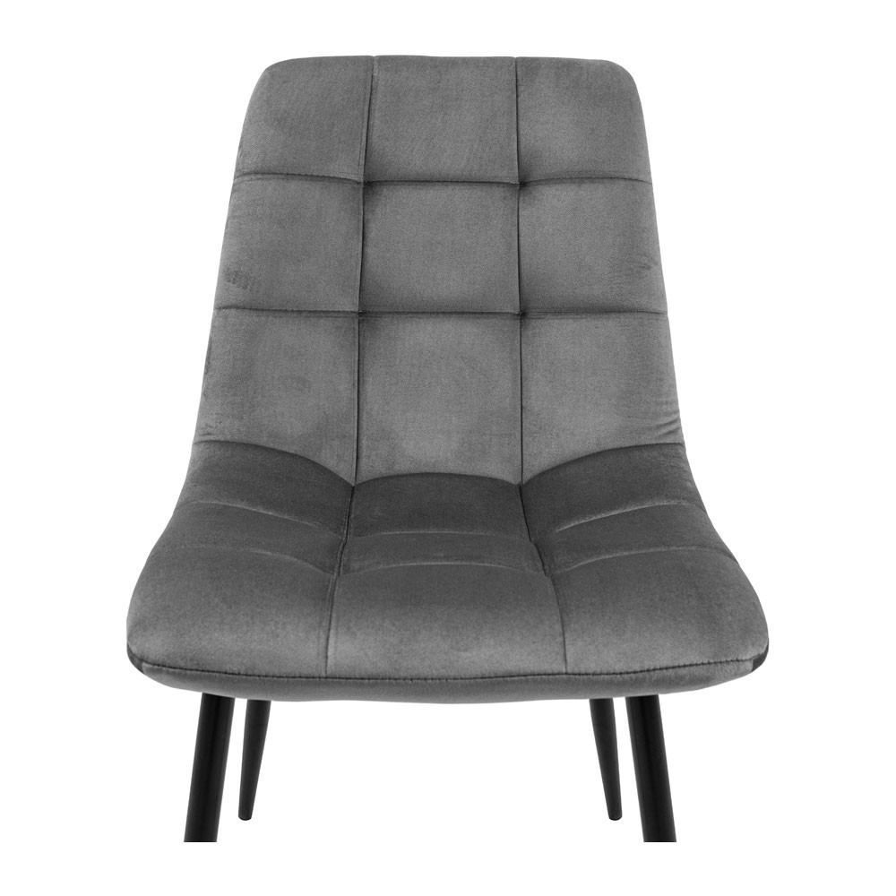 Стул кресло мягкий AlbaDesign U Malcolm 67 черные ножки Серый Киев - изображение 9