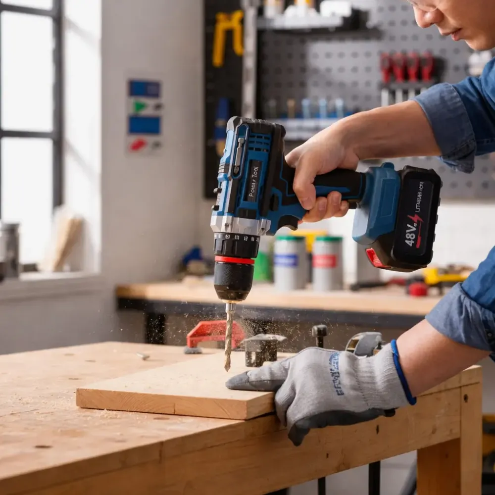 Набор аккумуляторных инструментов шуруповерт + болгарка 48V (2 акб) Синий Коломия - фото 3