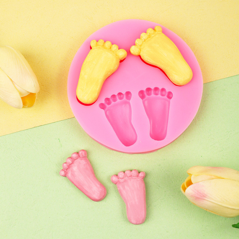 Молд силиконовый Детские ножки 95 мм розовый Киев - изображение 9