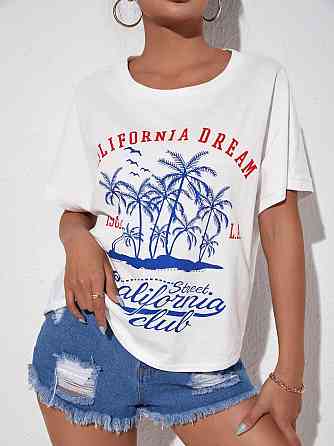 Футболка жіноча з принтом  44 Біла 2634324871 Дніпро