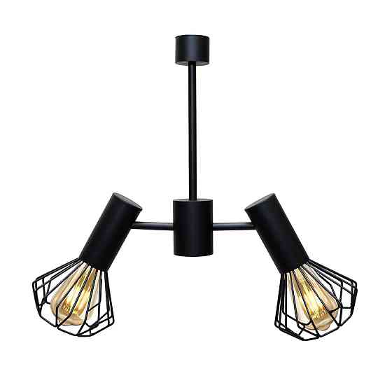 Люстра MSK Electric Diadem на два плафона Е27 черная NL 22152-2 BK Одесса