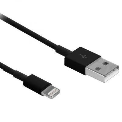 Дата кабель USB 2.0 AM to Lightning 1.0m Black Drobak (215340) Винница - изображение 1