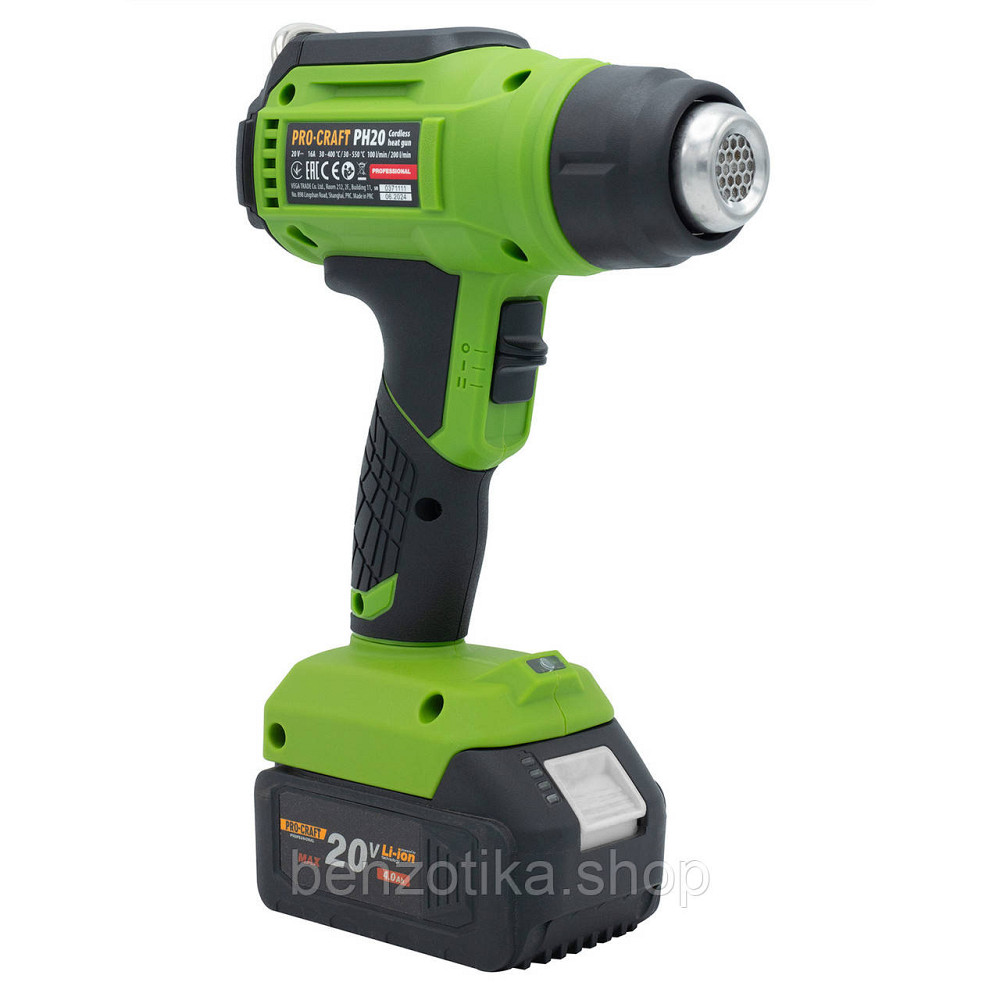 Акумуляторний фен промисловий Procraft PH20 (без акб та зп) Київ - фото 3