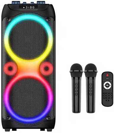 Портативная Колонка с микрофонами БОЛЬШАЯ ГУЧНАЯ Харьков