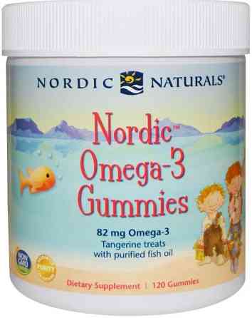 Риб'ячий жир для дітей Nordic Naturals Omega-3 Gummies 82 мг 120 желе конф мандарин Київ