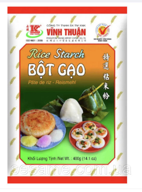 Крохмаль із клейкого рису, для випікання солодощів Bot Gao 400г Харків - фото 1