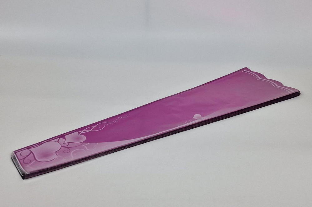 Конусне паковання під квіти h80/ 9низ/21верх метал малиновий (100 шт.) візерунок141 (2) (100 шт.) Харків - фото 1