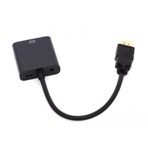 Перехідник HDMI M -> VGA F (з аудіо інтерфейсом), кабель 20см. OEM (S0223) Київ - фото 4