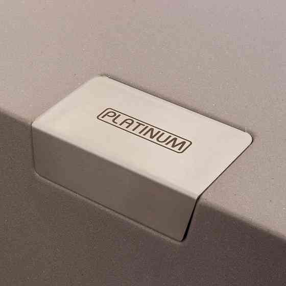 Гранітна мийка для кухні Platinum 8650 DIAMOND матова Дюна Коломыя