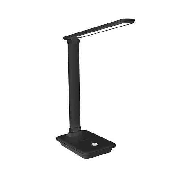 LED светильник настольный с беспроводной зарядкой 10Вт 2700К/4100К/6500К 700Лм, черный Днепр