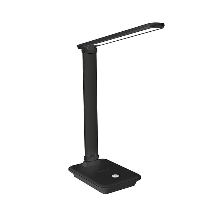 LED светильник настольный с беспроводной зарядкой 10Вт 2700К/4100К/6500К 700Лм, черный Днепр - изображение 1