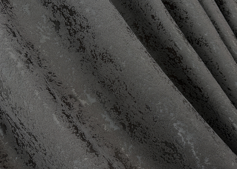 Комплект готовых штор VR-Textil Лен мрамор Pavliani № 1667ш Графитовый 150х270 см 2 шт (33-0555) Киев - изображение 6
