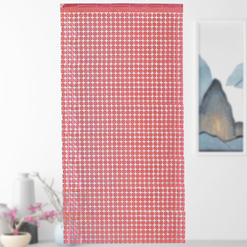 Дождик для фотозоны кубиками с голограммой 2 м на 1 м розовое золото Киев - изображение 1