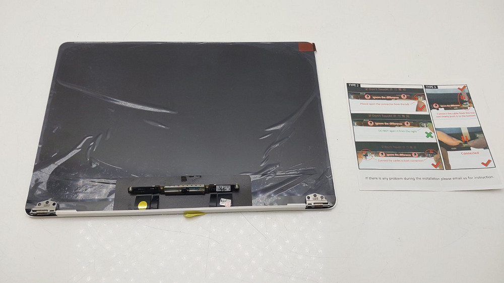 Модуль дисплея (матриця) з кришкою та петлями до A1932 (2018, 2019) Apple MacBook Air 13.3" Silver Луцьк - фото 2