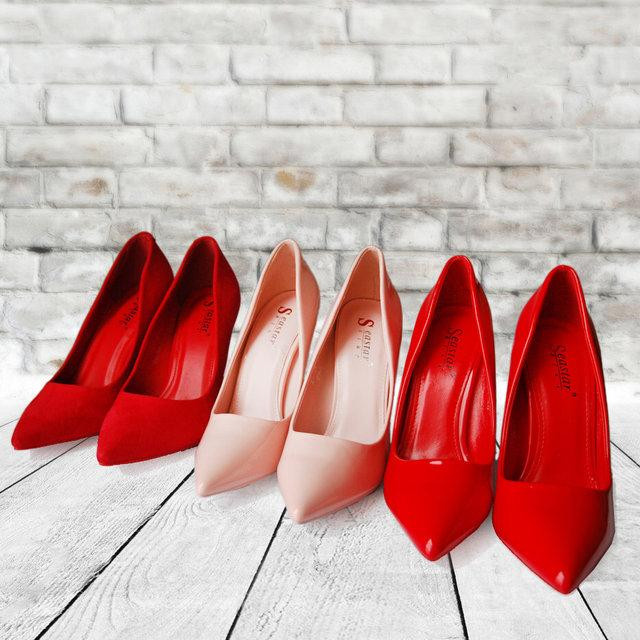 Seastar Туфлі жіночі SEASTAR червоні еко-лак каблук 11см 36р (1898) Коломыя - изображение 3