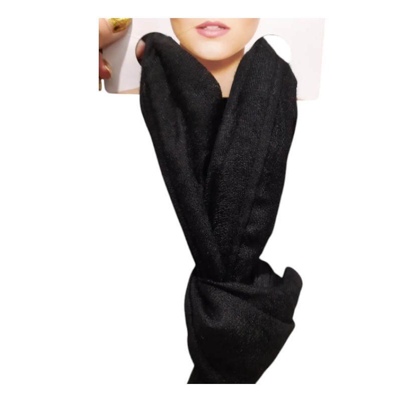 Шарф женский теплый 170 на 65 см черный Киев - изображение 2