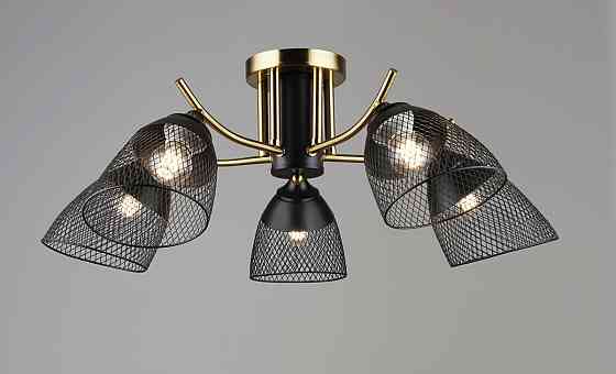 Люстра на п'ять плафонів K2264/5 (Чорний+Мідь) Коломия