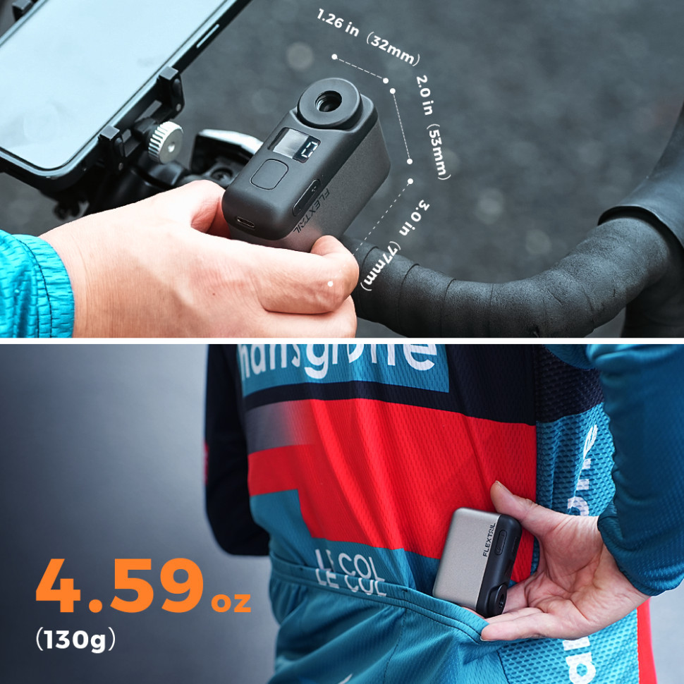 Велосипедний міні насос електричний Flextail Tiny Bike Pump Pro, 120 PSI Київ - фото 10