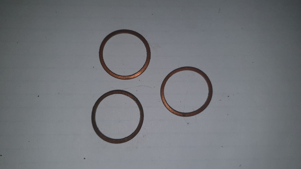 Шайба медная 21х26х1 мм (стакана форсунки Д-65). СССР. Харьков - изображение 1