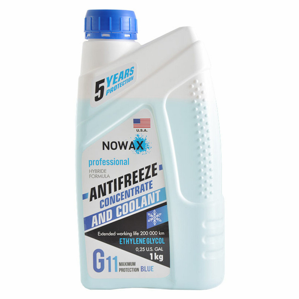 Антифриз NOWAX BLUE G11 концентрат (синій) 1кг Киев - изображение 1