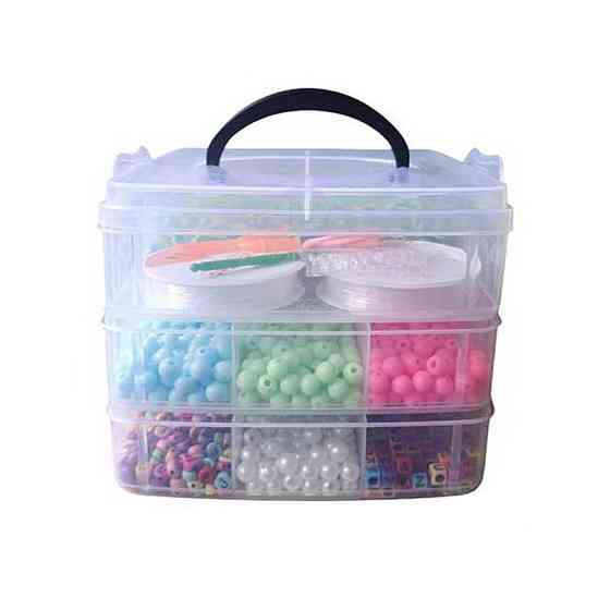 Великий набір бісеру 330-146 триповерховий бокс, бісер, намистини Вінниця