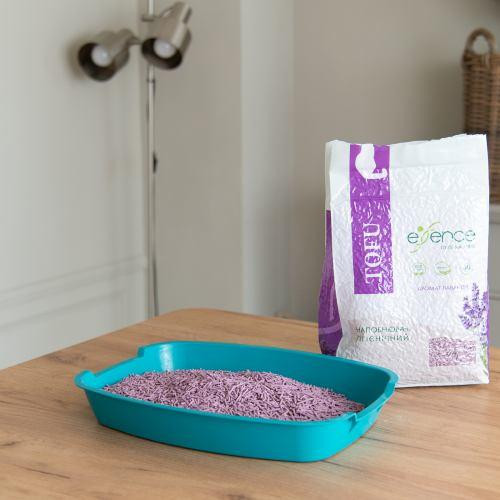 Наповнювач для котячого туалету Essence з тофу, з ароматом лаванди, 6 л Київ - фото 2