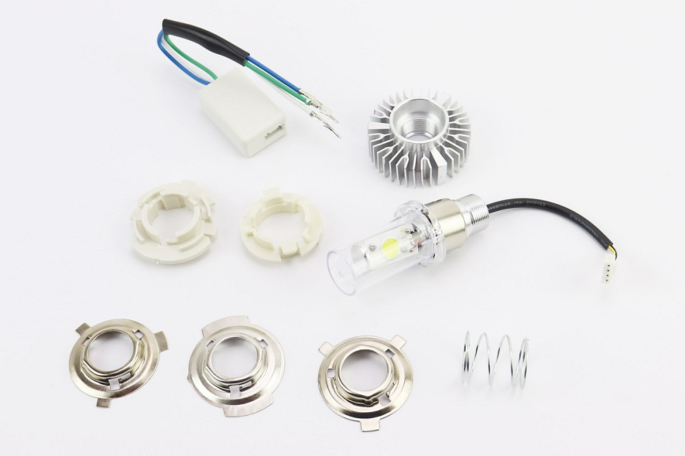 Лампа фари діодний LED-2 SUPER універсальна (к-кт різних кріплень), з стабілізатором Київ - фото 1