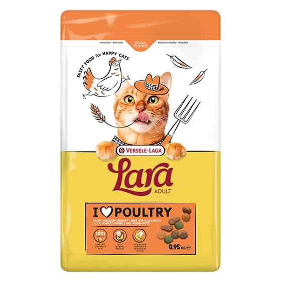 Lara Adult with Chicken & Turkey ЛАРА ІНДИЧКА КУРКА сухий преміум корм для котів Київ