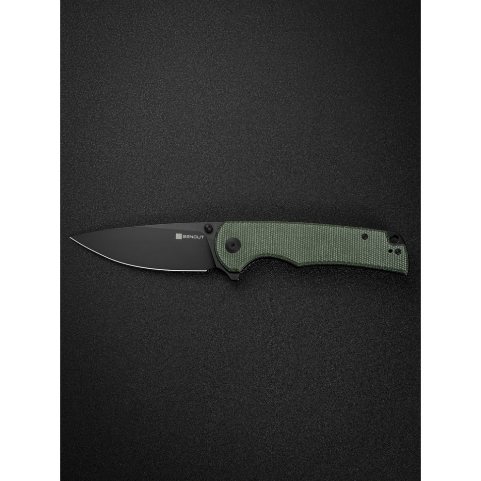 Ніж складаний туристичний Sencut Praktisk, (9.1 см) 9Cr18MoV / Micarta темно-зелений Київ - фото 15