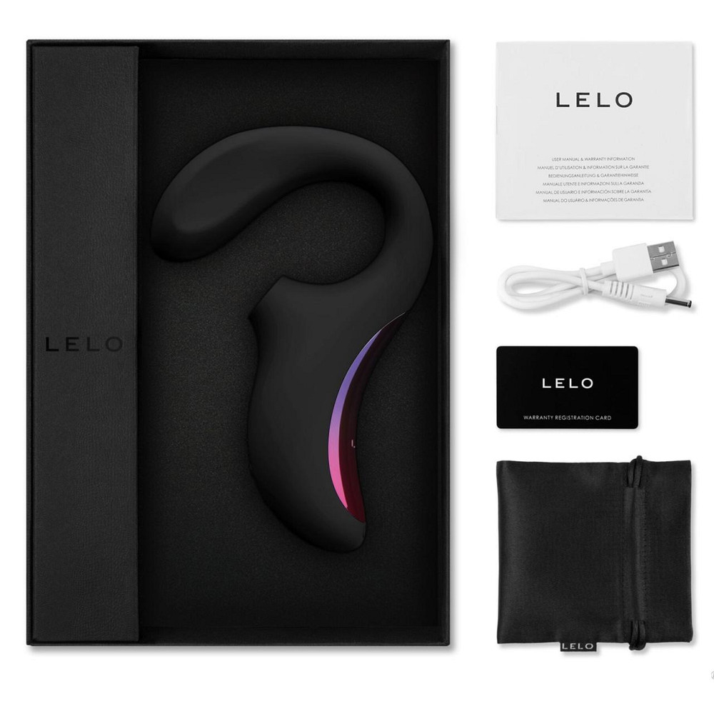 Кліторально-вагінальний звуковий стимулятор LELO Enigma Black Sex Aura Київ - фото 9