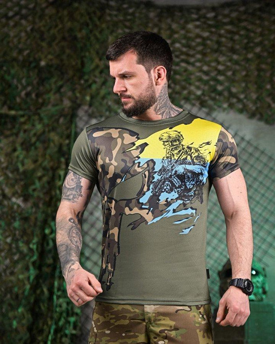 Тактическая потоотводящая футболка oblivion  ветеран ДЛ7118 Одесса - изображение 2