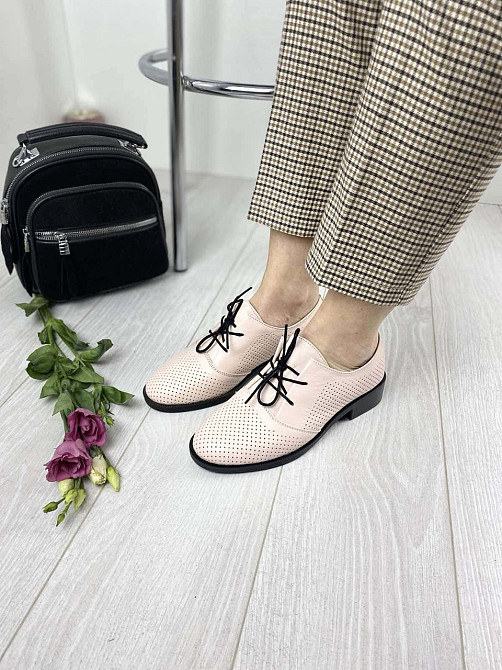 VIKTTORIO Туфлі жіночі VIKTTORIO 222 пудра (весна-літо, шкіра натуральна) (3134) 36р.39р. Коломыя - изображение 4