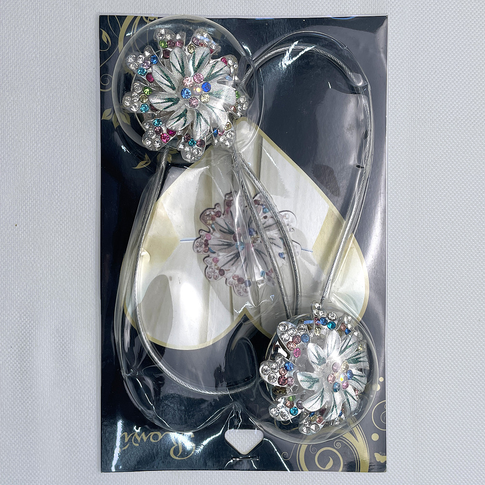 Магніти для штор та гардин "Flowers" набір 2 шт Різнокольоровий (81-218) Київ - фото 8