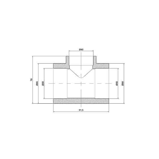 Трійник PPR Thermo Alliance 50х40х50 Київ
