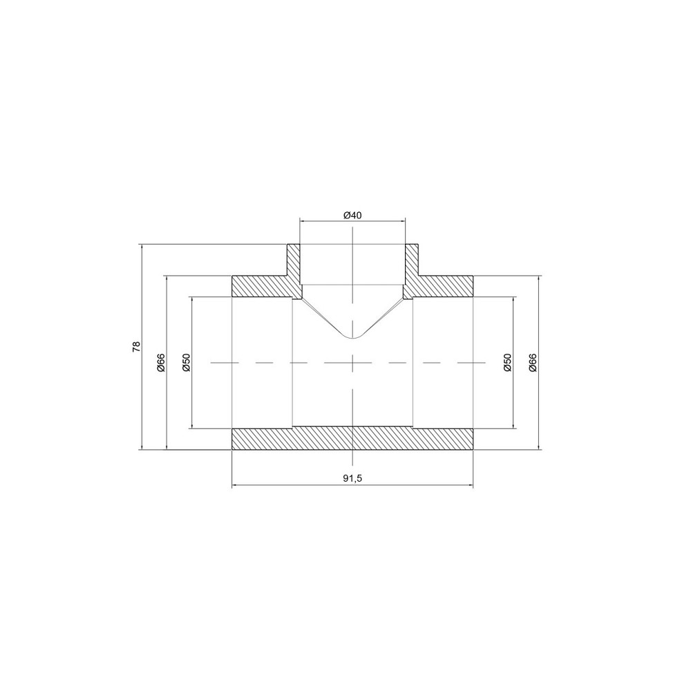 Тройник PPR Thermo Alliance 50х40х50 Киев - изображение 2
