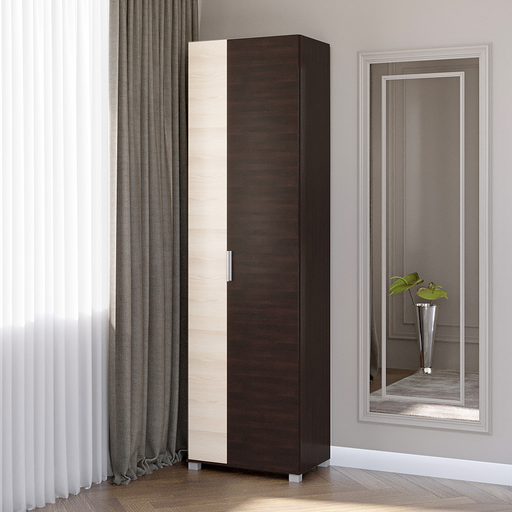 Шкаф распашной Эверест Бриз ШП-2 венге + дуб молочный (DTM-2301) Днепр - изображение 2